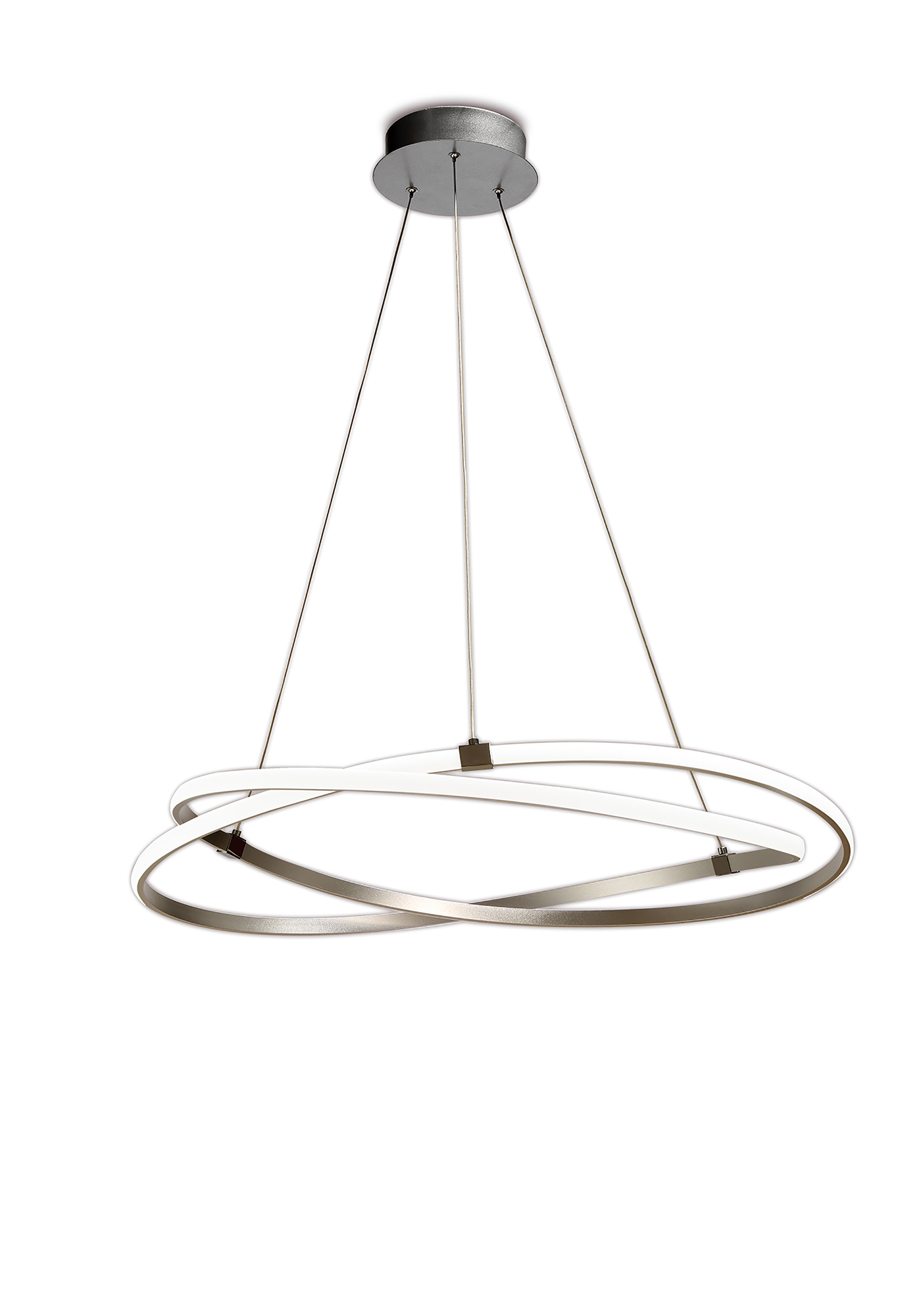 M5726  Infinity Pendant 60W LED Dimmable Silver